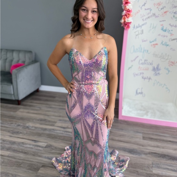 pink cocktail dress for women Tea Party Pink Floral Dress